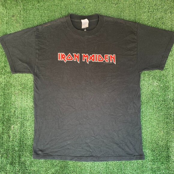 Vintage Y2K Iron Maiden Shirt Punk Logo Heavy Metal Band Tee - Picture 1 of 5